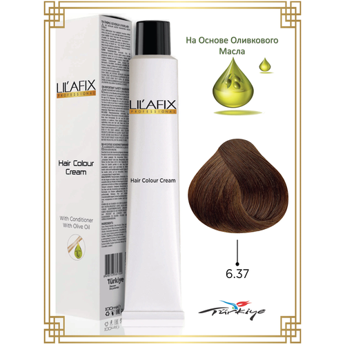 LILAFIX PROFESSIONAL Перманентная крем-краска Hair Colour Cream, 6/37 бронзовый кофе, 100 мл
