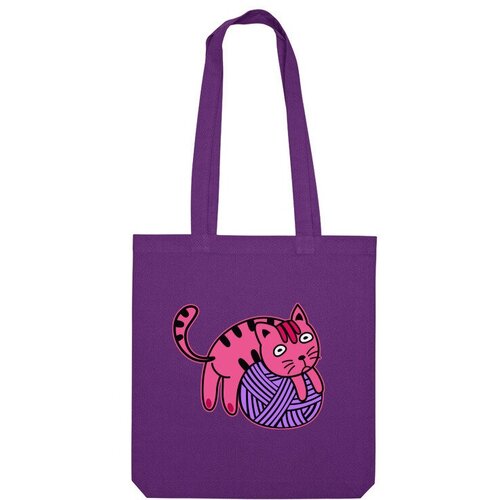 фото Сумка шоппер us basic, фиолетовый