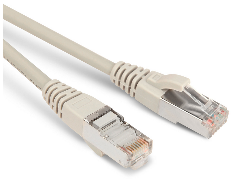 Патч-корд Hyperline (PC-LPM-STP-RJ45-RJ45-C5e-3M-LSZH-GY)