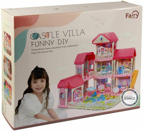 Игровой набор Кукольный домик с мебелью и персонажами, 7003 / 52 х 17 х 42 см