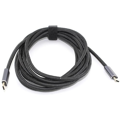 Кабель USB4 Type C на Type C Thunderbolt 3, PD 100W 3м thunderbolt 3 cable 1 5m 40gbps pd 100w usb4 thunderbolt 3 male cable 5k or dual 4k type c to type c cable for macbook pro