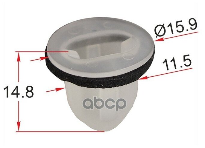 фото Клипса Направляющая Заднего Фонаря 1 Шт. Sat арт. STKJ2484