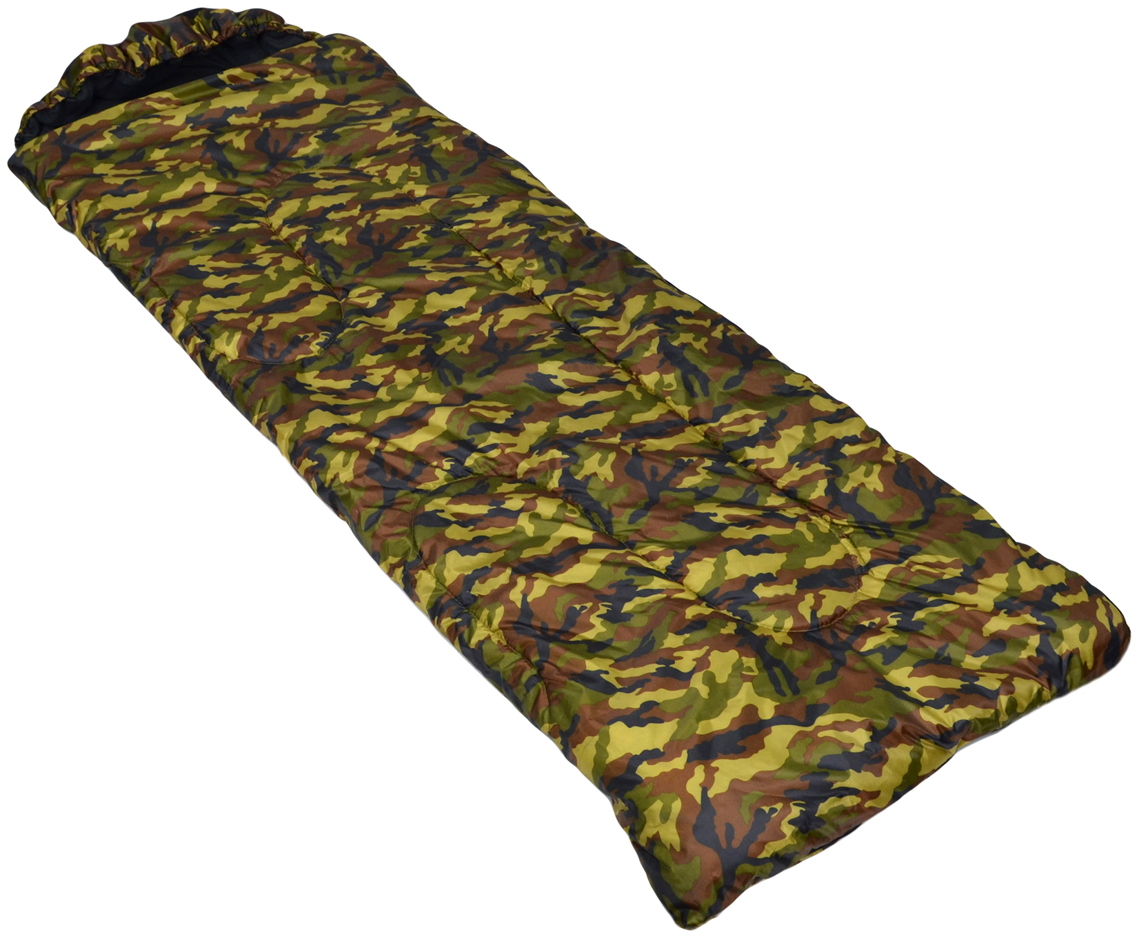 Спальник-одеяло с подголовником -20С (75*190) Три Кита цвет КМФ