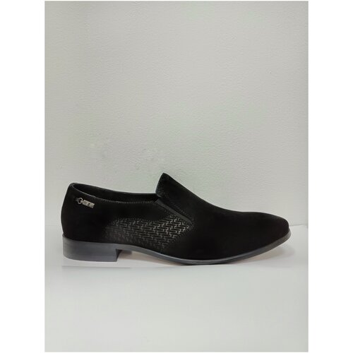 Мужские туфли черные велюр Respect SS83-149102, размер 42