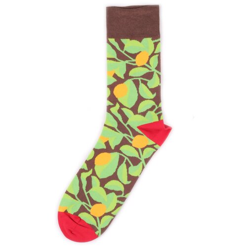 Дизайнерские носки Burning Heels - Lemons Green Brown 42-46