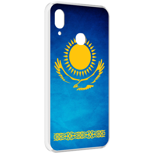 Чехол MyPads герб и флаг казахстана для BQ BQ-6040L Magic задняя-панель-накладка-бампер