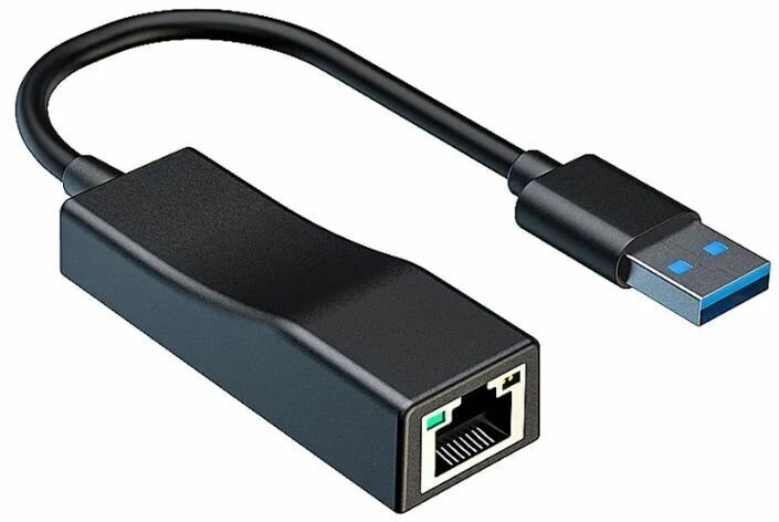 Внешняя сетевая Ethernet карта USB 3.0 - LAN (RJ45), 1000 Мбит/с, адаптер - переходник для пк, ноутбука