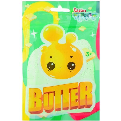 Слайм Стекло Butter 75 гр Зеленый Дой-пак пюре фрутоkids 90г зеленый микс с 9 месяцев дой пак