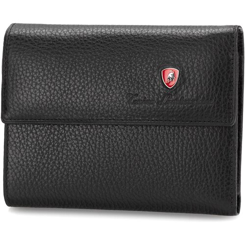 Кошелек TONINO LAMBORGHINI Sport Elegance Black, 13.9х10.3 см, кожа.