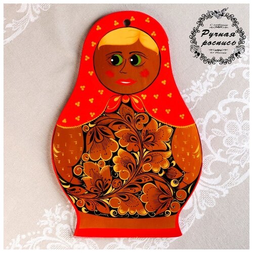 фото Доска разделочная "матрёшка", хохлома 4781461 сима-ленд