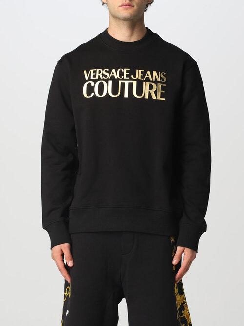 Толстовка Versace Jeans Couture, размер XL, черный, золотой