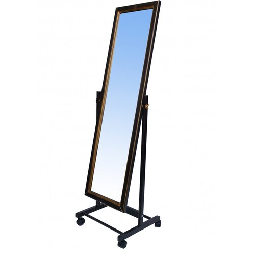 Зеркало напольное Верона Зеркало на колесиках деревянное венге