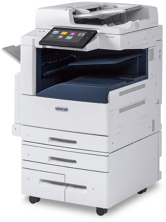 МФУ лазерное Xerox VersaLink B7025 с тумбой (VLB7025_SS), ч/б, A3, белый/синий