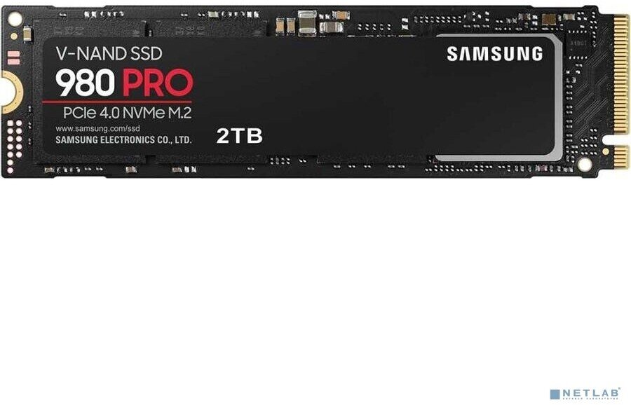 Накопитель SSD Samsung PCIe 4.0 x4 2TB MZ-V8P2T0BW 980 PRO M.2 2280