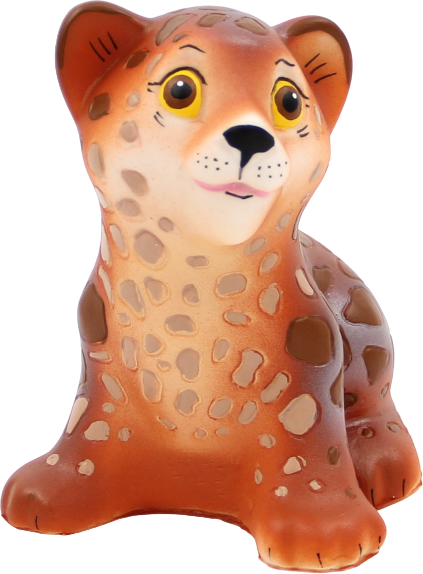 Кудесники: Леопард - фигурка-игрушка из ПВХ Пластизоля (Резиновая игрушка), СИ-394