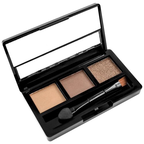 Rimalan Палетка теней для бровей + мерцающие тени для век Shimmer Eyeshadow  Eyebrow Palette, 3054, набор 03