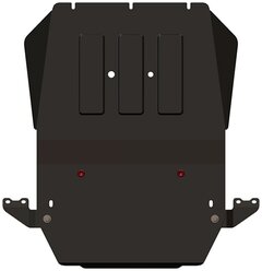 Защита КПП и РК Sheriff для Санг Енг Кайрон 2005-2015, модель №1, сталь 2,5мм, арт:29.1004
