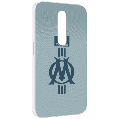 Чехол MyPads фк марсель для Motorola Moto X Force (XT1585 / XT1581) задняя-панель-накладка-бампер