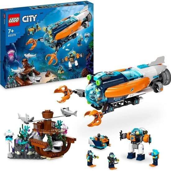 Конструктор Lego ® City 60379 Глубоководная исследовательская подводная лодка