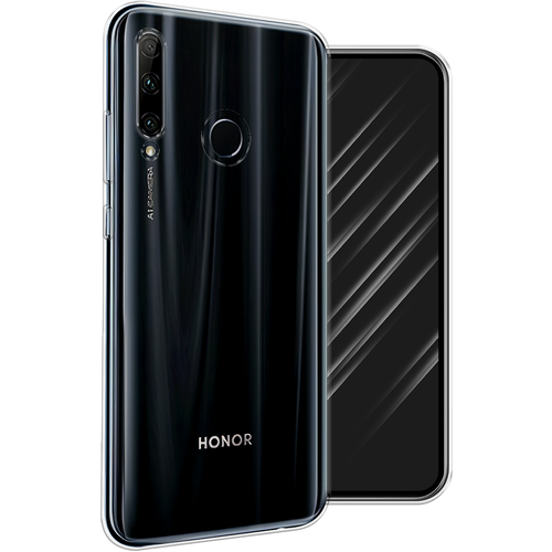 Силиконовый чехол на Honor 20e / Хонор 20е, прозрачный силиконовый чехол на honor 20e пончики для хонор 20е