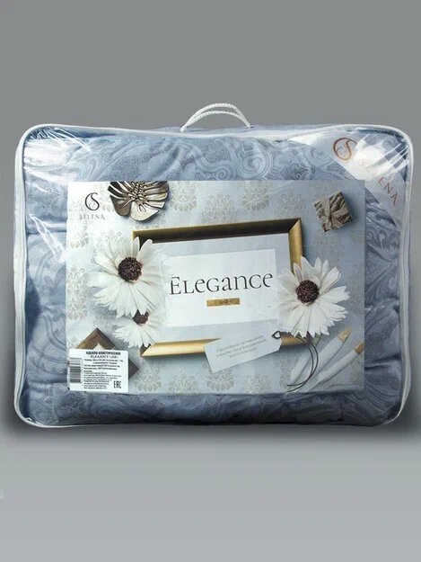 Одеяло SELENA Elegance Line 2-х спальный, 172x205, Всесезонное, с наполнителем Лебяжий пух кето - фотография № 17