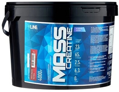 R-LINE Mass + creatine, 4000 g (малина)