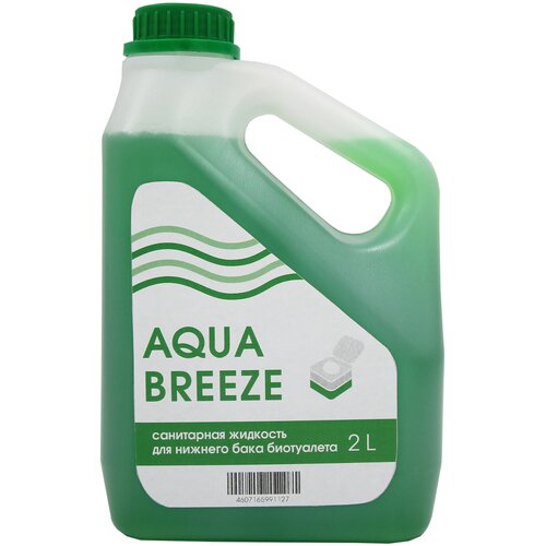 Санитарная жидкость Aquabreeze для нижнего бака, 2 л bio san санитарная жидкость для нижнего бака 2 л 2 кг