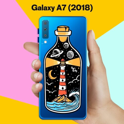 силиконовый чехол парень со штангой на samsung galaxy a7 2018 самсунг галакси а7 2018 Силиконовый чехол на Samsung Galaxy A7 (2018) Бутылка / для Самсунг Галакси А7 2018