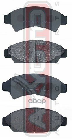 Колодки Тормозные Дисковые Передние Toyota Toyota Camry/Vista Sv30/Cv30/Vzv30 1990-1994 AKYOTO арт. akd-1149