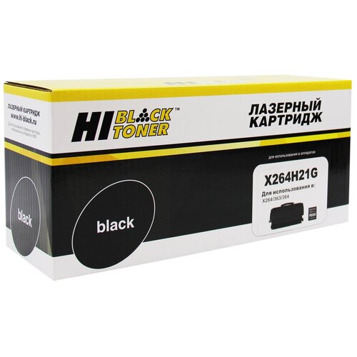 картридж hi black 99122149004 0 стр черный Тонер-картридж Hi-Black (HB-X264H21G) для Lexmark X264/363/364, 9K