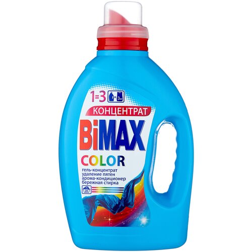 фото Гель для стирки bimax bimax color, 1.5 л, бутылка