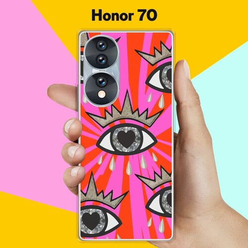 Силиконовый чехол на Honor 70 Узор 8 / для Хонор 70