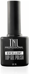 TNL Professional Верхнее покрытие Excellent Top Gel Polish, прозрачный, 10 мл