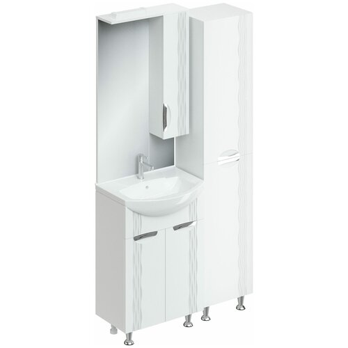 Мебель для ванной ДаниэлаАква Антея 60 Белый глянец хром