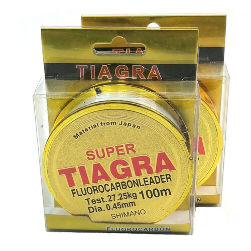 фото Флюорокарбоновая леска для рыбалки 0.45мм; 100 м; 2шт. нет бренда