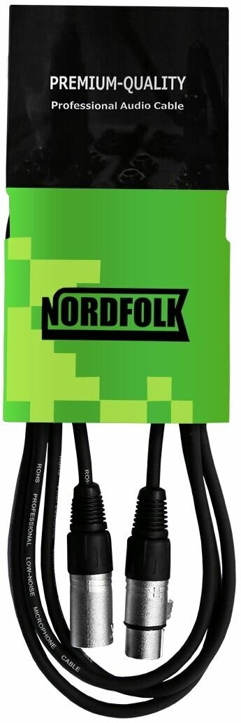 NordFolk NMC9/5M кабель микрофонный XLR(F)-XLR(M), диаметр 6 мм, 5 метров