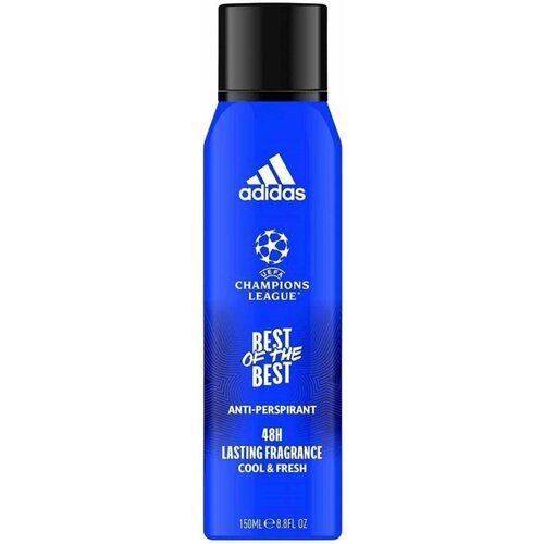 Дезодорант-спрей Adidas UEFA Best of the Best 48H антиперспирант мужской 150 мл (из Финляндии) дезодорант спрей adidas uefa best of the best 48h антиперспирант мужской 150 мл из финляндии