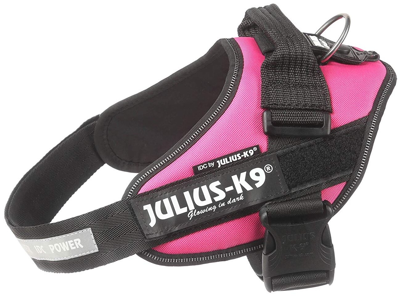 JULIUS-K9 шлейка для собак IDC-Powerharness 2 (71-96см/ 28-40кг), темно-розовый . - фотография № 1