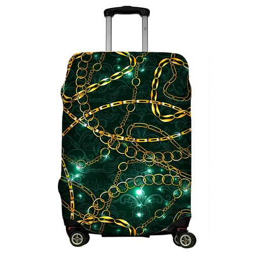Чехол для чемодана "Green chains". Размер L.