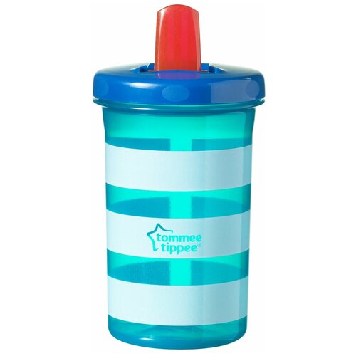 Стакан-поильник Super Sipper Tommee Tippee 300 мл 6мес., бирюзовый в белую полоску 44402287-2