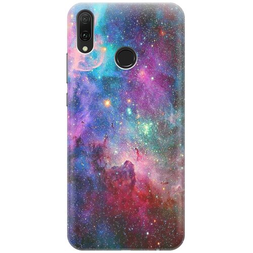 фото Cиликоновый чехол на huawei y9 (2019) / хуавей у9 2019 с принтом "волшебный космос" gosso