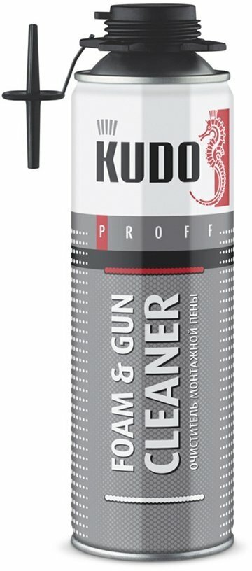 Очиститель монтажной пены Kudo Proff Foam&Gun cleaner, 650 мл