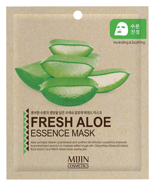 Тканевая маска для лица Mijin Essence Mask Fresh Aloe, 25 гр.