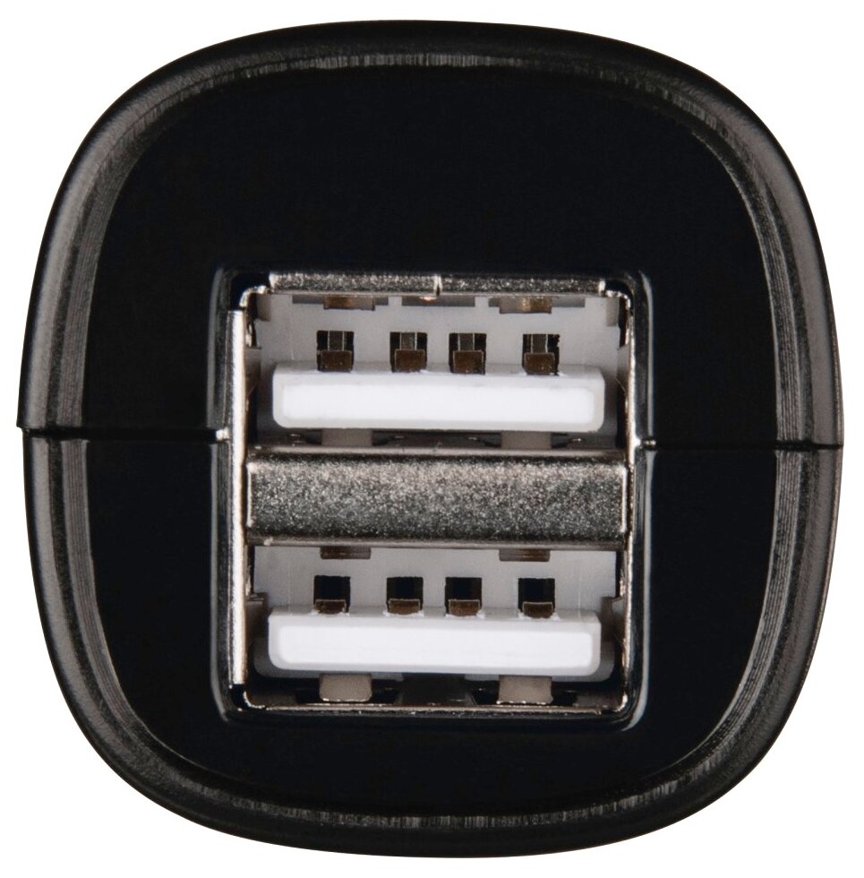 Автомобильное зарядное устройство HAMA H-1401660, 2xUSB, 1.2A, черный - фото №2