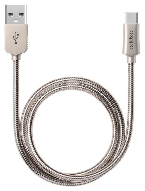 Кабель Deppa Steel USB - USB Type-C (72274)