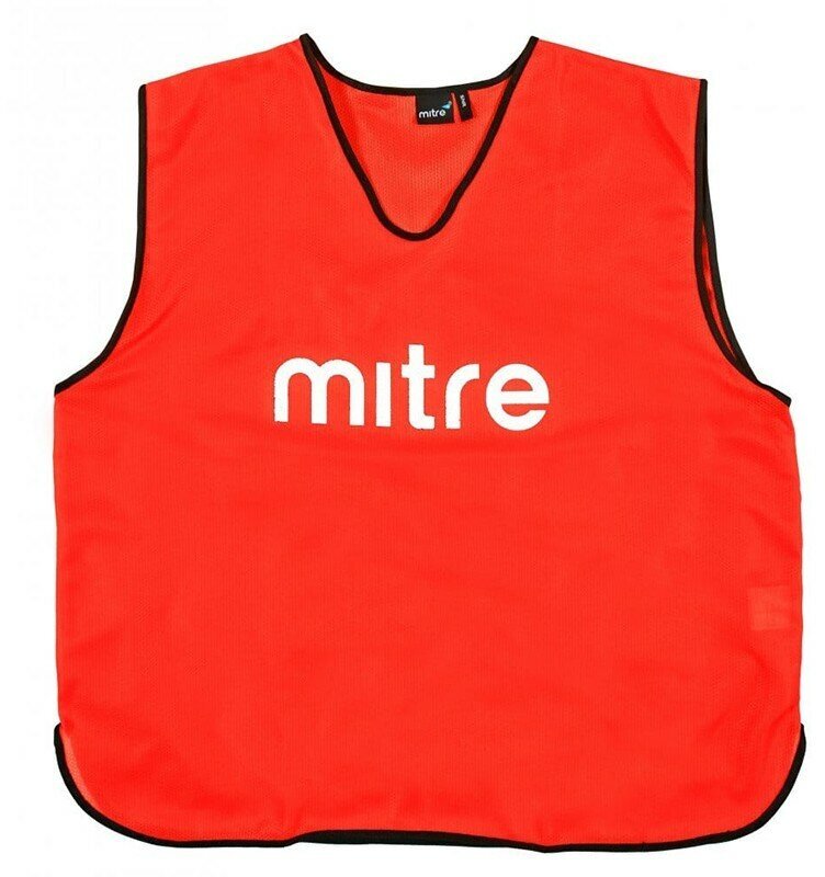 Манишка тренировочная Mitre т21503re1-sr, размер Sr, красная (senior)