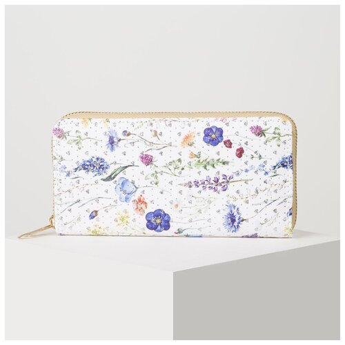 фото Кошелек жен, 07-02-13, "цветочки", 19*2*10, 3 отд д карт д монет 4694907 сима-ленд