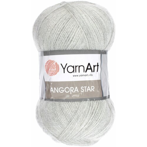 Пряжа Yarnart Angora Star светло-серый (282), 20%шерсть/80%акрил, 500м, 100г, 3шт