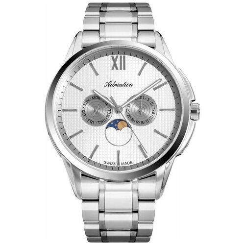 Наручные часы Adriatica Часы мужские Adriatica A8283.5113QF, серебряный