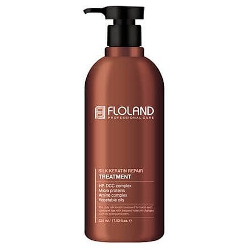 Маска Floland Восстанавливающая маска-бальзам с кератином / Premium Silk Keratin Treatment 530 мл